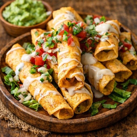 Flautas - Knusprige Tacos mit Poulet