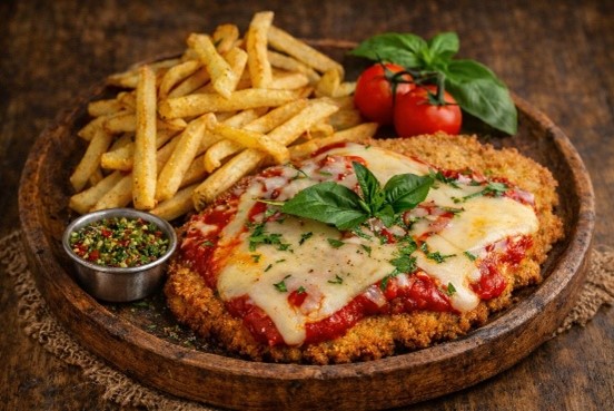 Milanesa Napolitana - Argentinisches Schnitzel